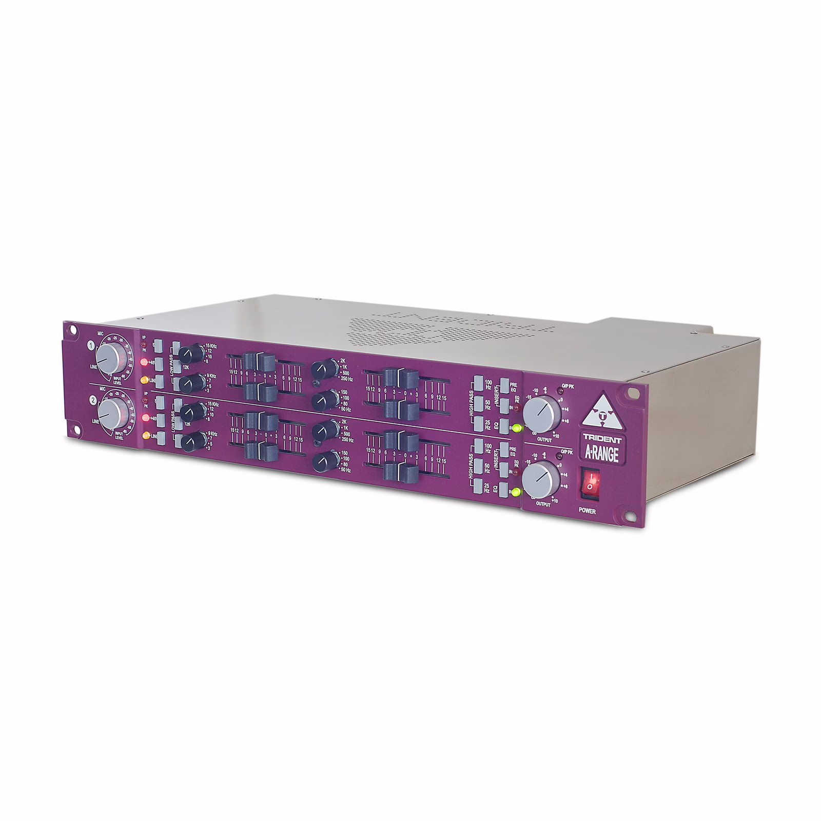 Side view of the Trident A-Range 500 EQ in 500 Series format