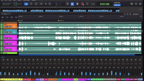 L'interface de Waves Tracks Live 2.0, logiciel de captation multipiste pour la sonorisation live