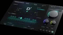 Interface du plug-in Antares Auto-Tune Advanced avec molette de vitesse de correction et graphe de vibrato
