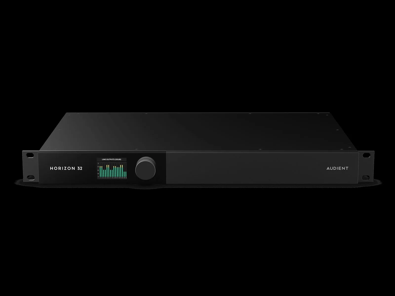 Audient Horizon 32 front panel with encoder and level display
