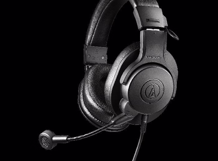 Casque-micro de streaming Audio-Technica ATH-M20xSTS avec micro à col flexible