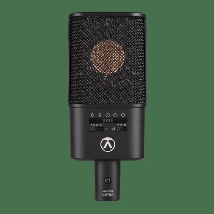 Face avant du micro Austrian Audio OC616 et sa capsule CKR12
