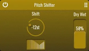 The spectral Pitch Shifter in BLEASS Spectral Reverb
