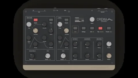 Le synthetiseur Waldorf Crema vu de face