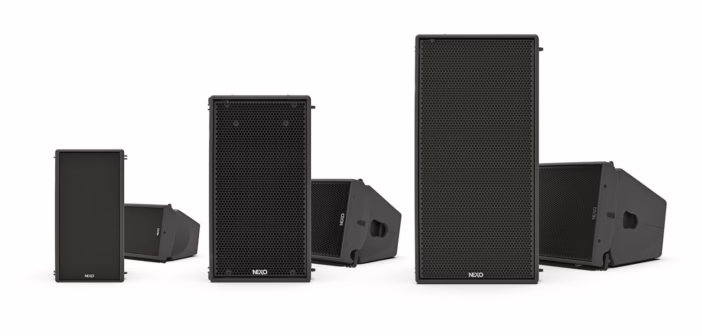 Modules de diffusion NEXO GEO M : éléments de line array et enceintes compactes utilisables en façade et en appoint