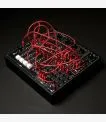 Three-quarter view of the Konstrukt-8 showing the built-in sequencer and mixer