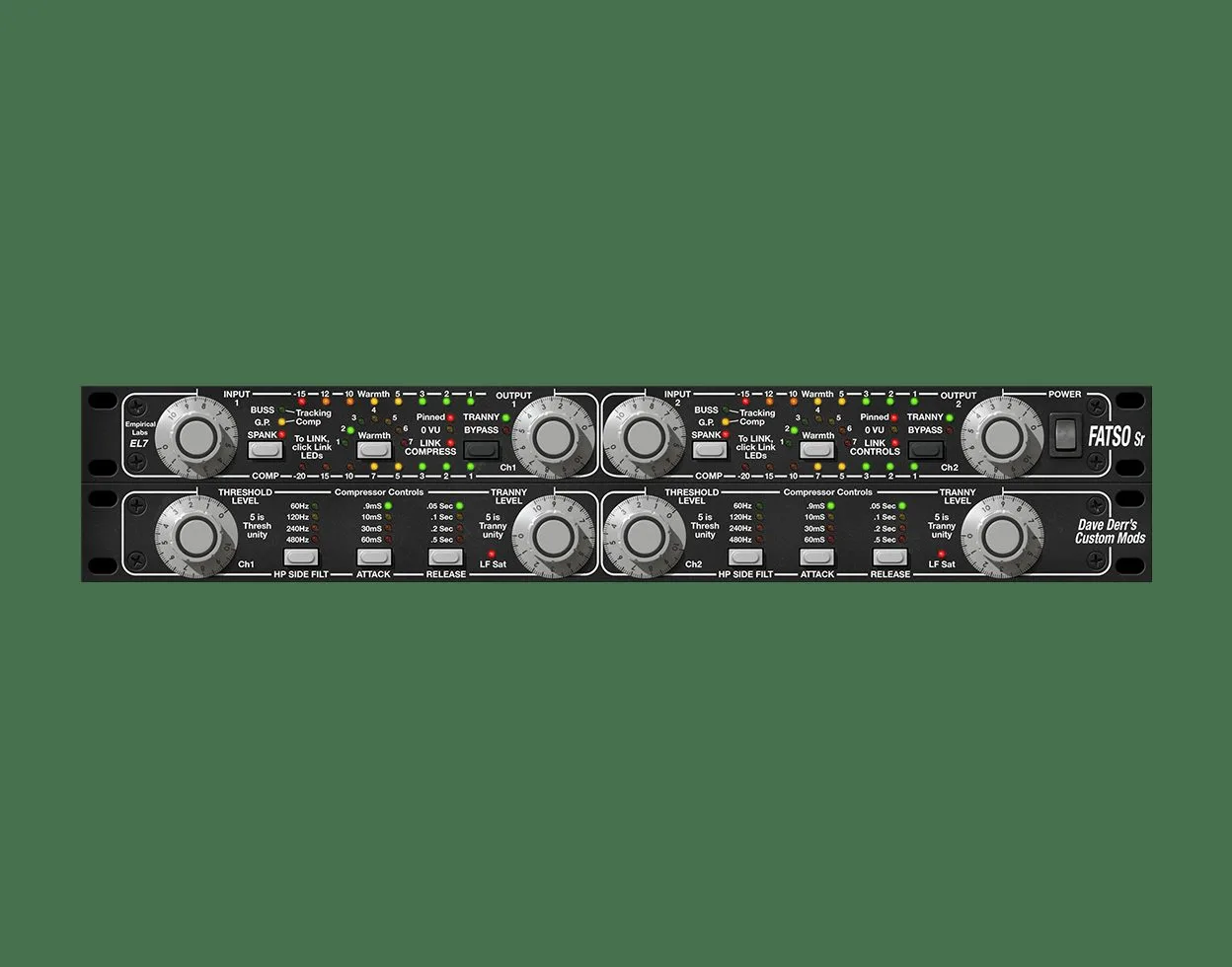 Les modes de compression et le réglage de saturation sur le FATSO Sr en version native