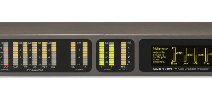 Le processeur de diffusion FM et HD Radio Inovonics 719N DAVID IV