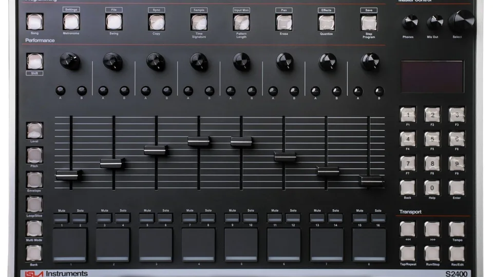 Isla Instruments S2400, le sampler de performance heritier du SP-1200