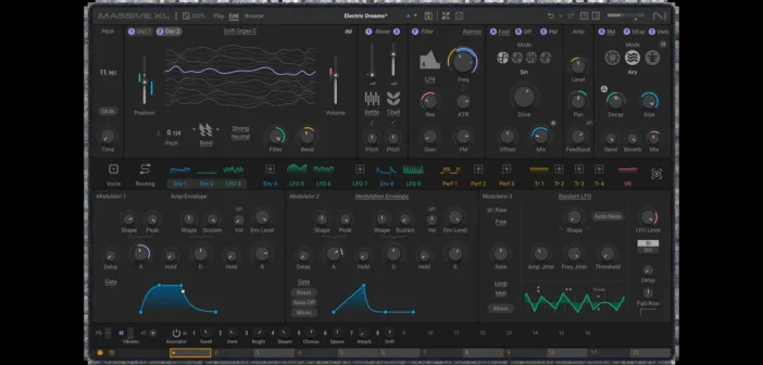 Interface du synthétiseur Native Instruments Massive XL