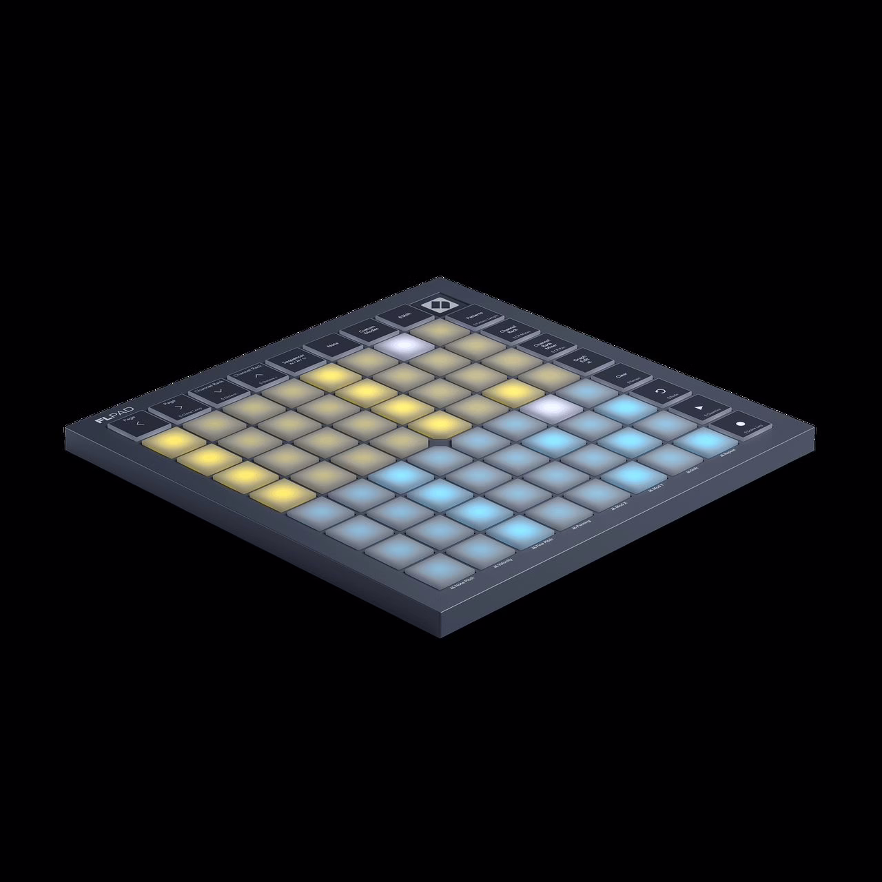 Novation FLpad vu de trois quarts gauche