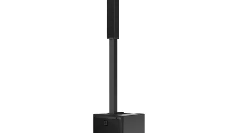 Colonne active RCF EVOX JMIX9 complète, vue de trois quarts