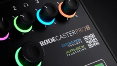 La console de podcast RODECaster Pro II vue de dessus