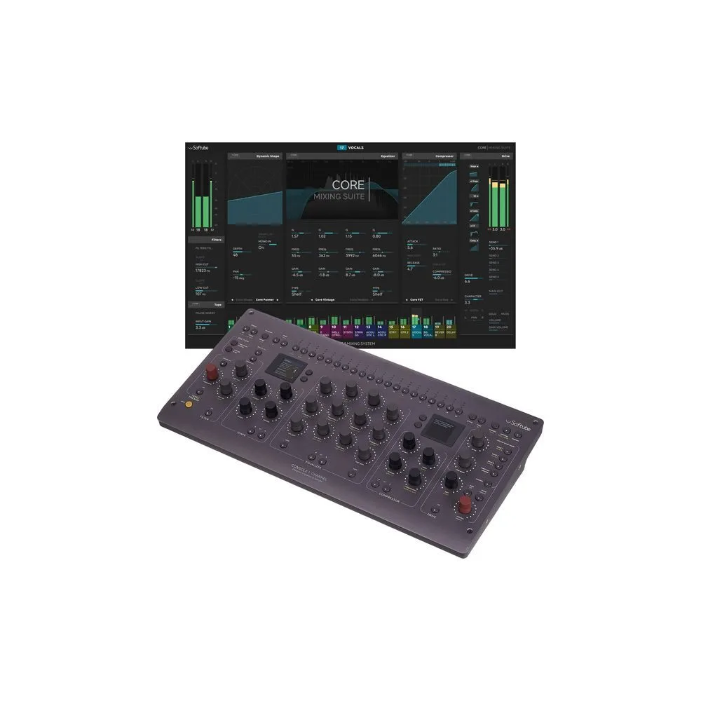 Softube Console 1 Channel Mk III, hardware mixing surface with touch-sensitive rotary controls