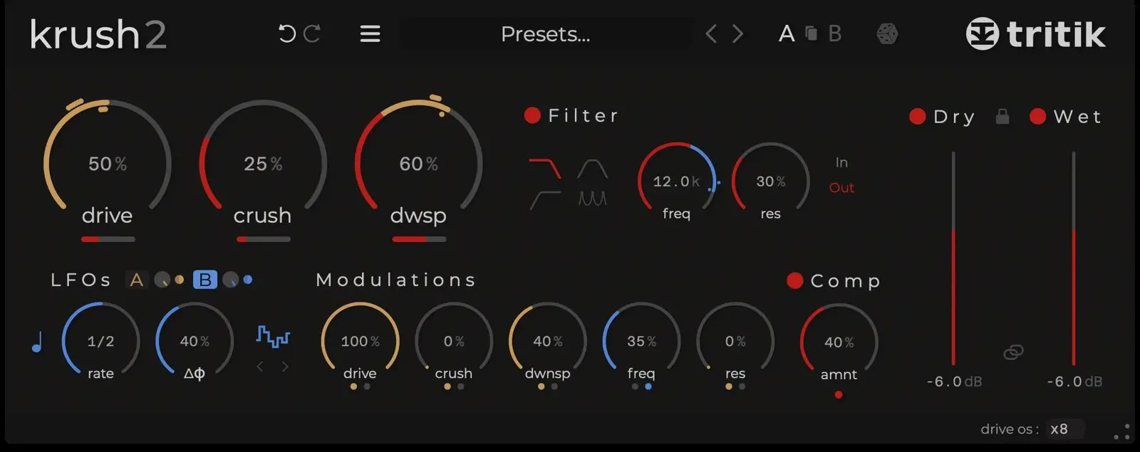 Tritik Krush, the free bitcrusher and sample-rate reducer