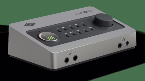 L'interface audio USB Universal Audio Volt 2 Max de face