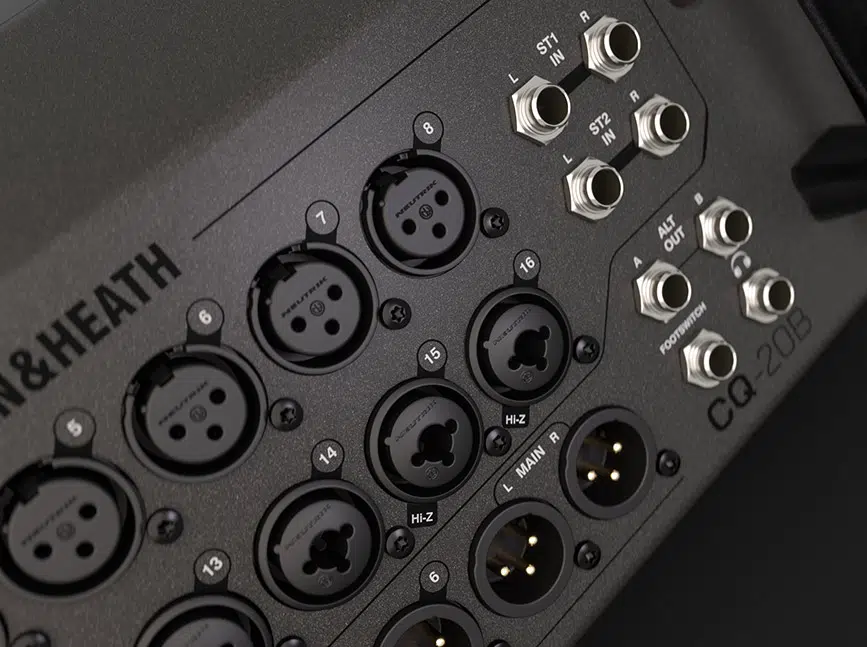 Allen & Heath CQ-20B — Rear I/O