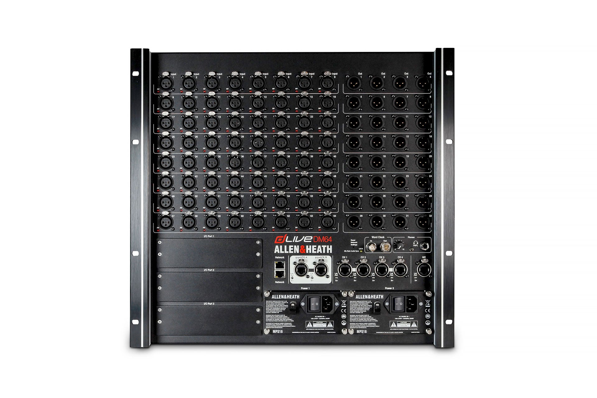 Allen & Heath dLive — Face arrière