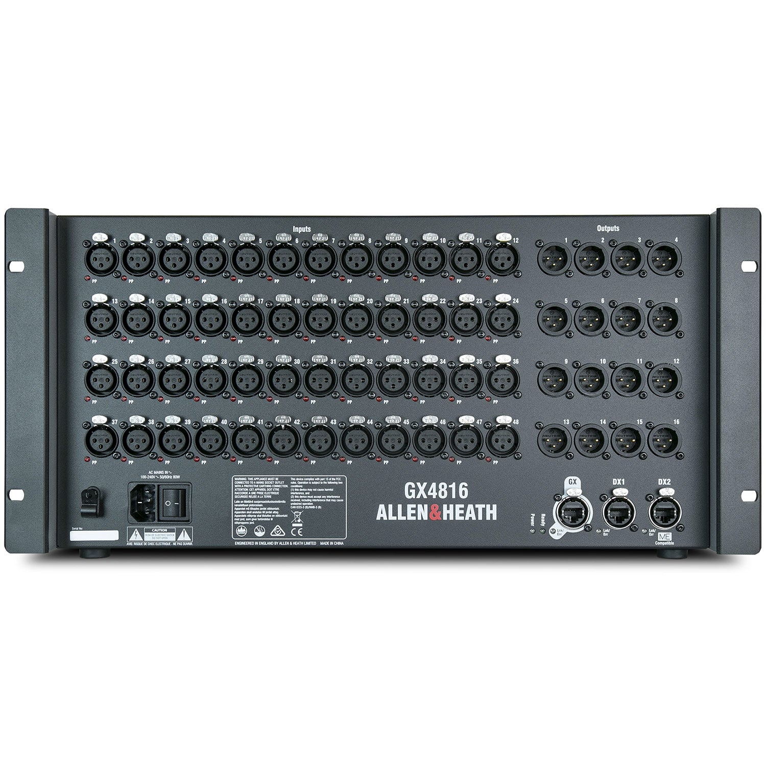 Allen & Heath dLive — Face arrière