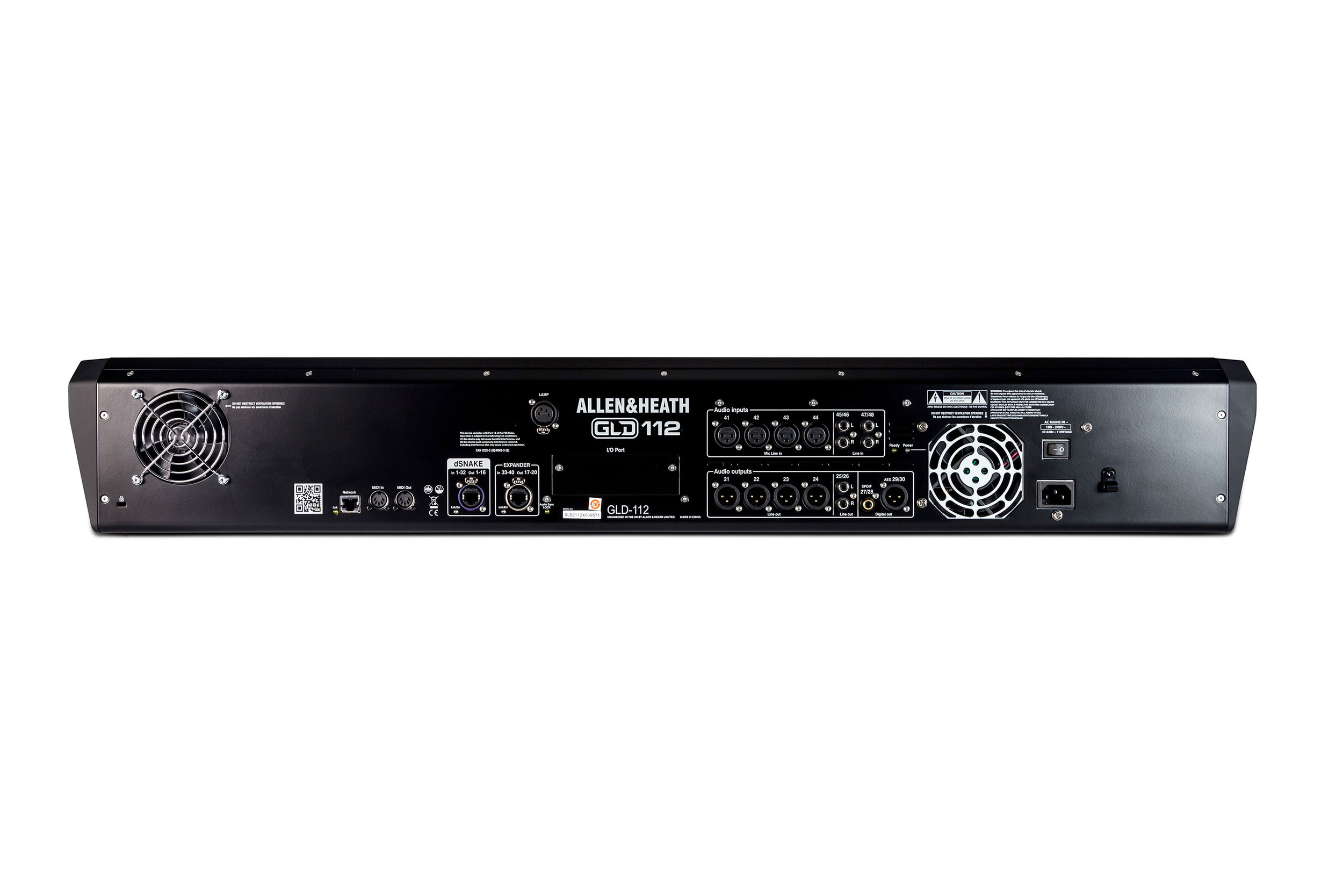 Allen & Heath GLD-112 — Rear I/O