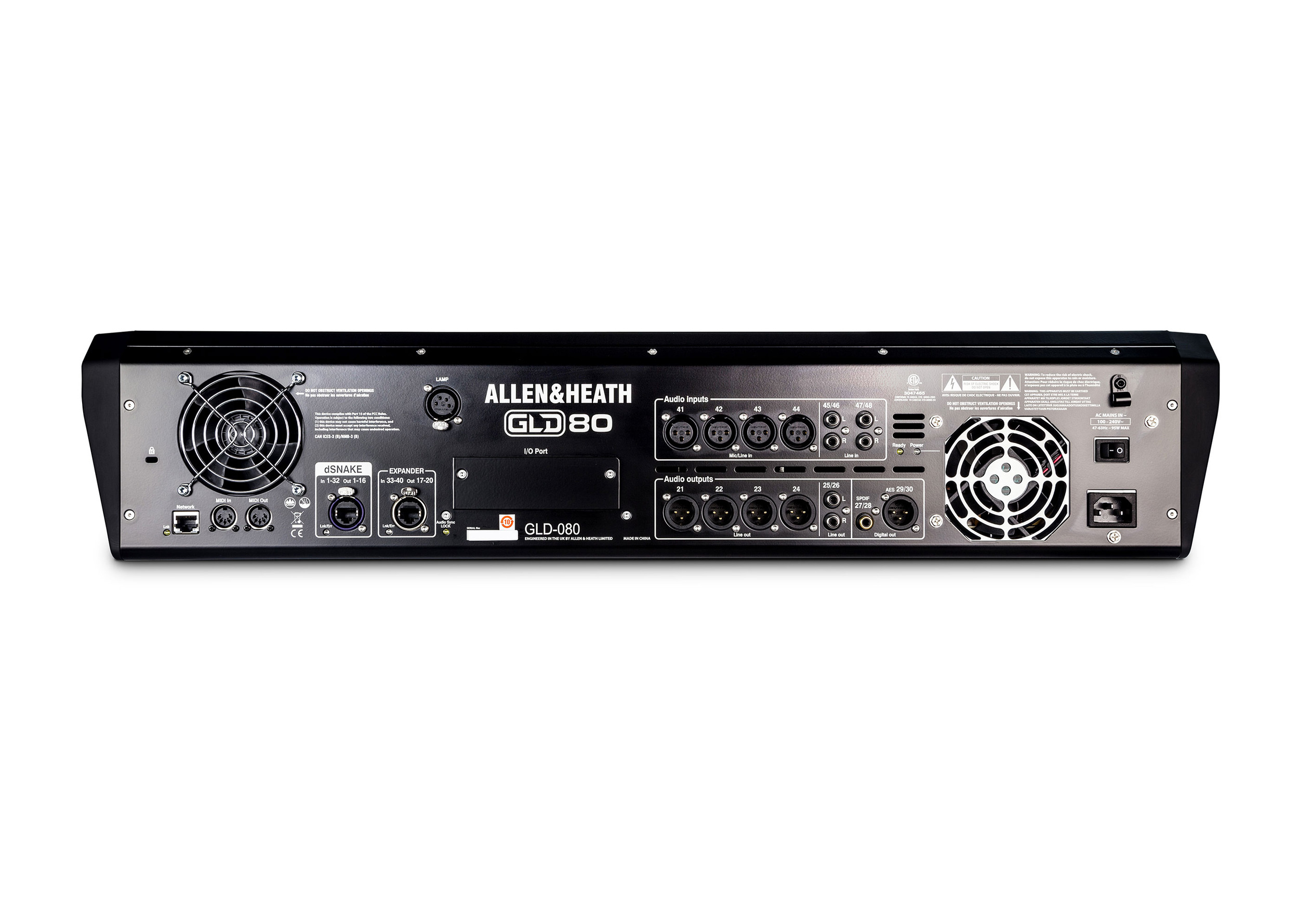 Allen & Heath GLD-80 — Rear I/O