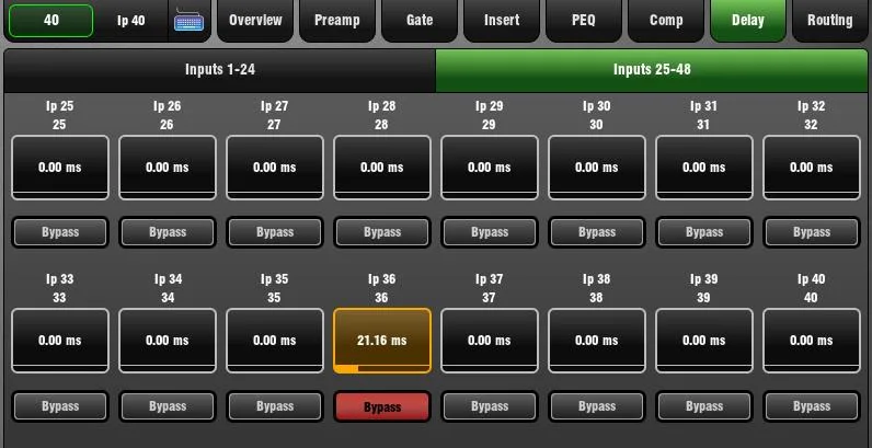 GLD-80 touch screen, input Delay, firmware V1.5