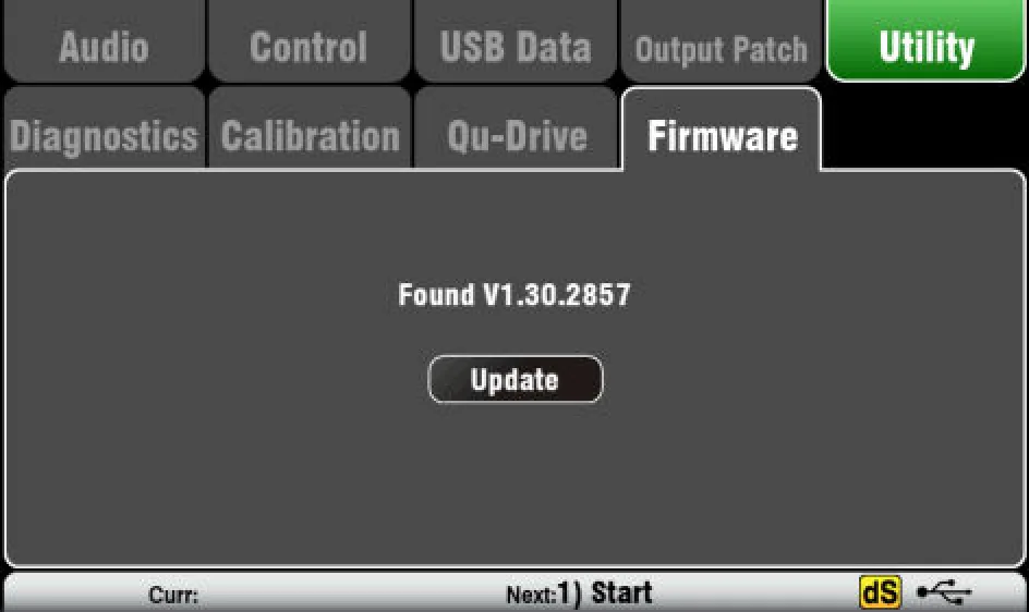 Écran tactile Qu : mise à jour du firmware (firmware V1.9)