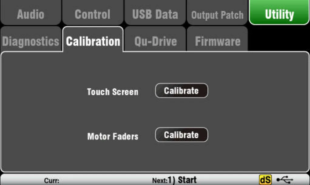 Écran tactile Qu : calibration de la surface (firmware V1.9)