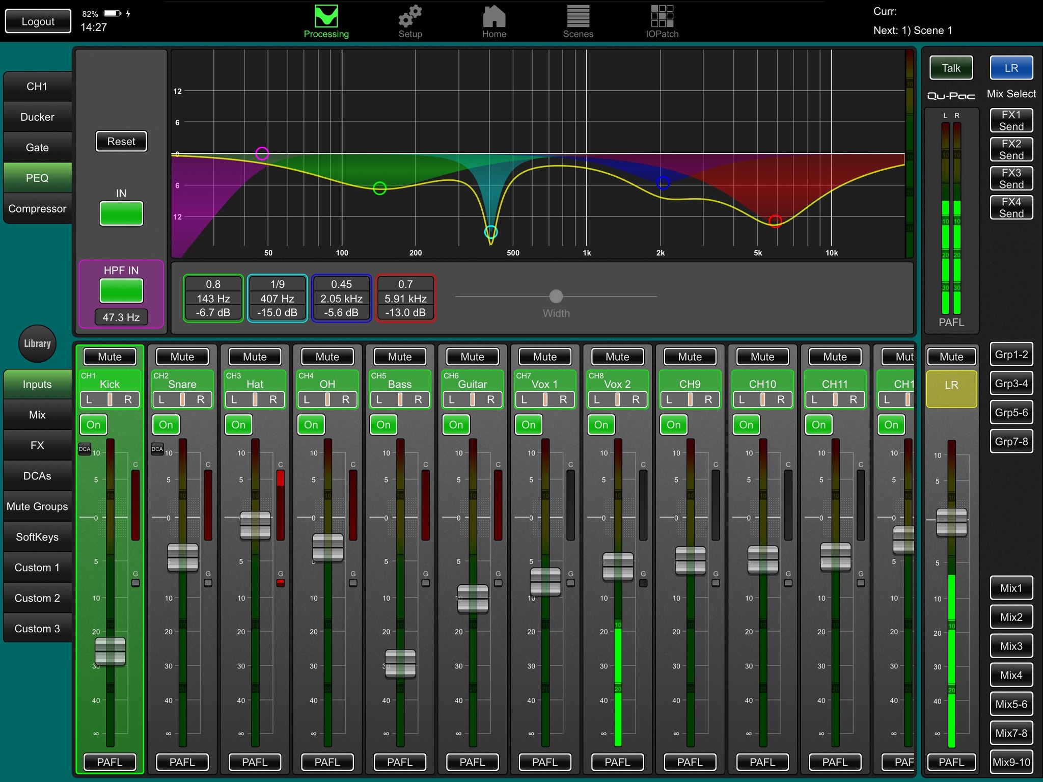 Allen & Heath Qu-Pac — Tranche
