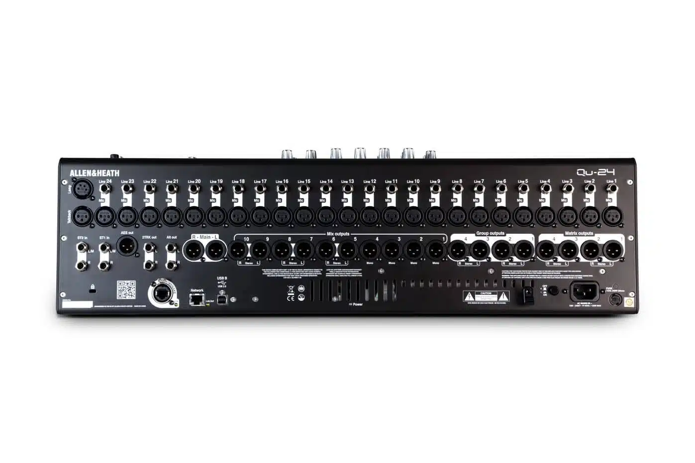 Allen & Heath Qu-24 — Rear I/O