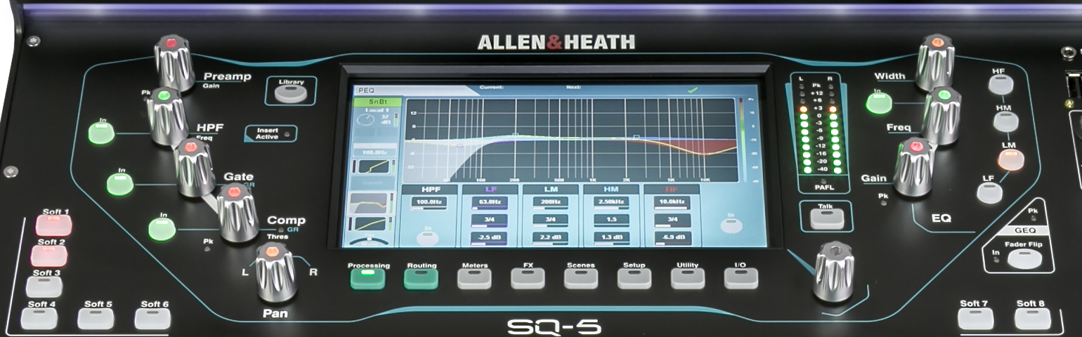 Allen & Heath SQ-5 — Channel strip