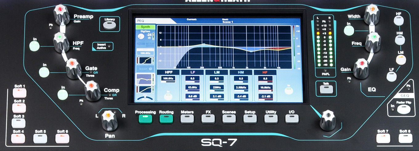 Allen & Heath SQ-7 — Channel strip