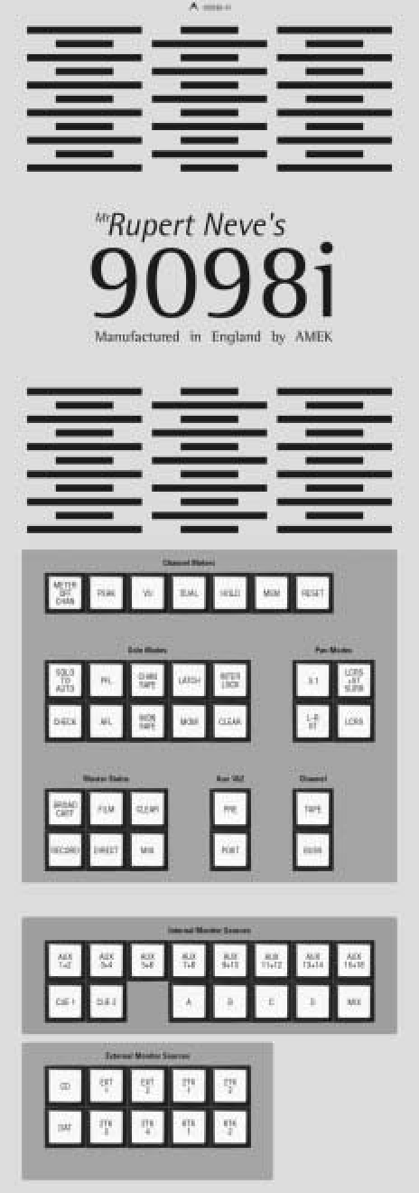 AMEK 9098i — Tranche