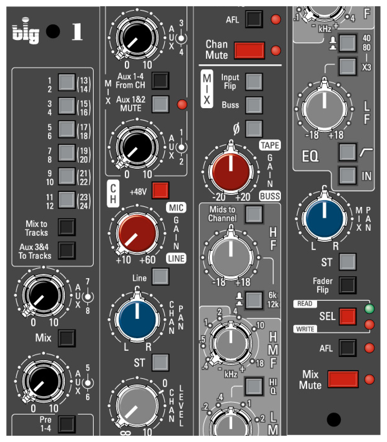 AMEK Big by Langley — Channel strip
