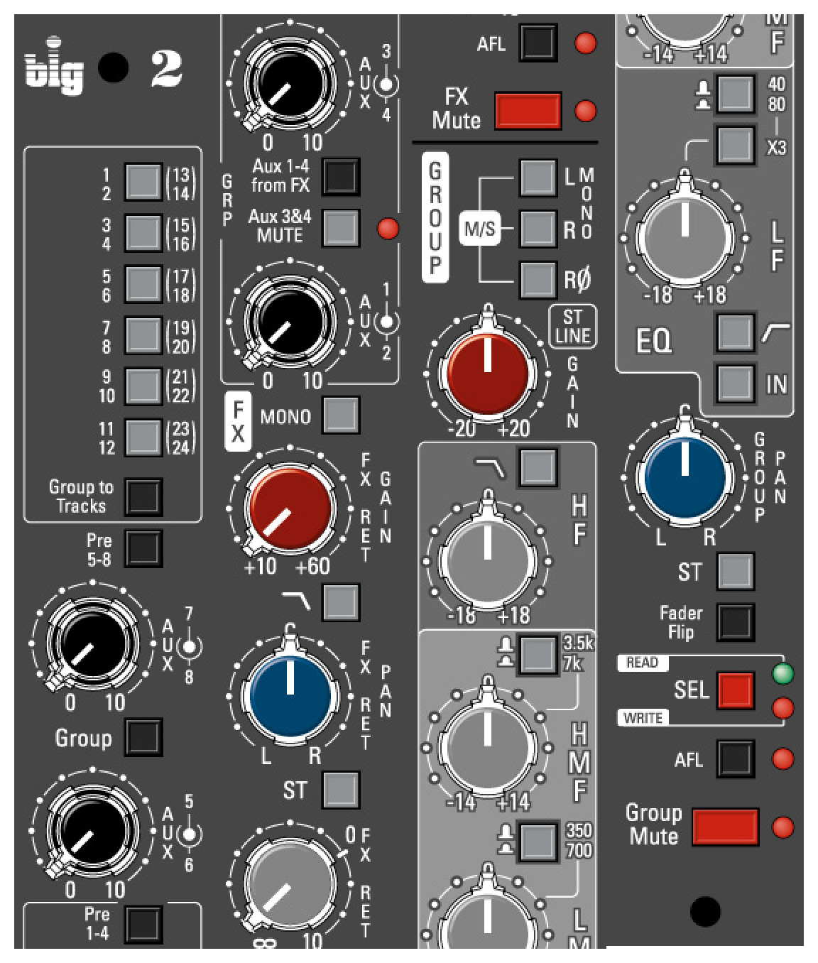 AMEK Big by Langley — Channel strip