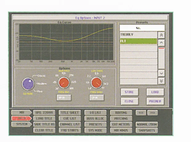 AMEK DMS System Software v3.3 — capture d’écran