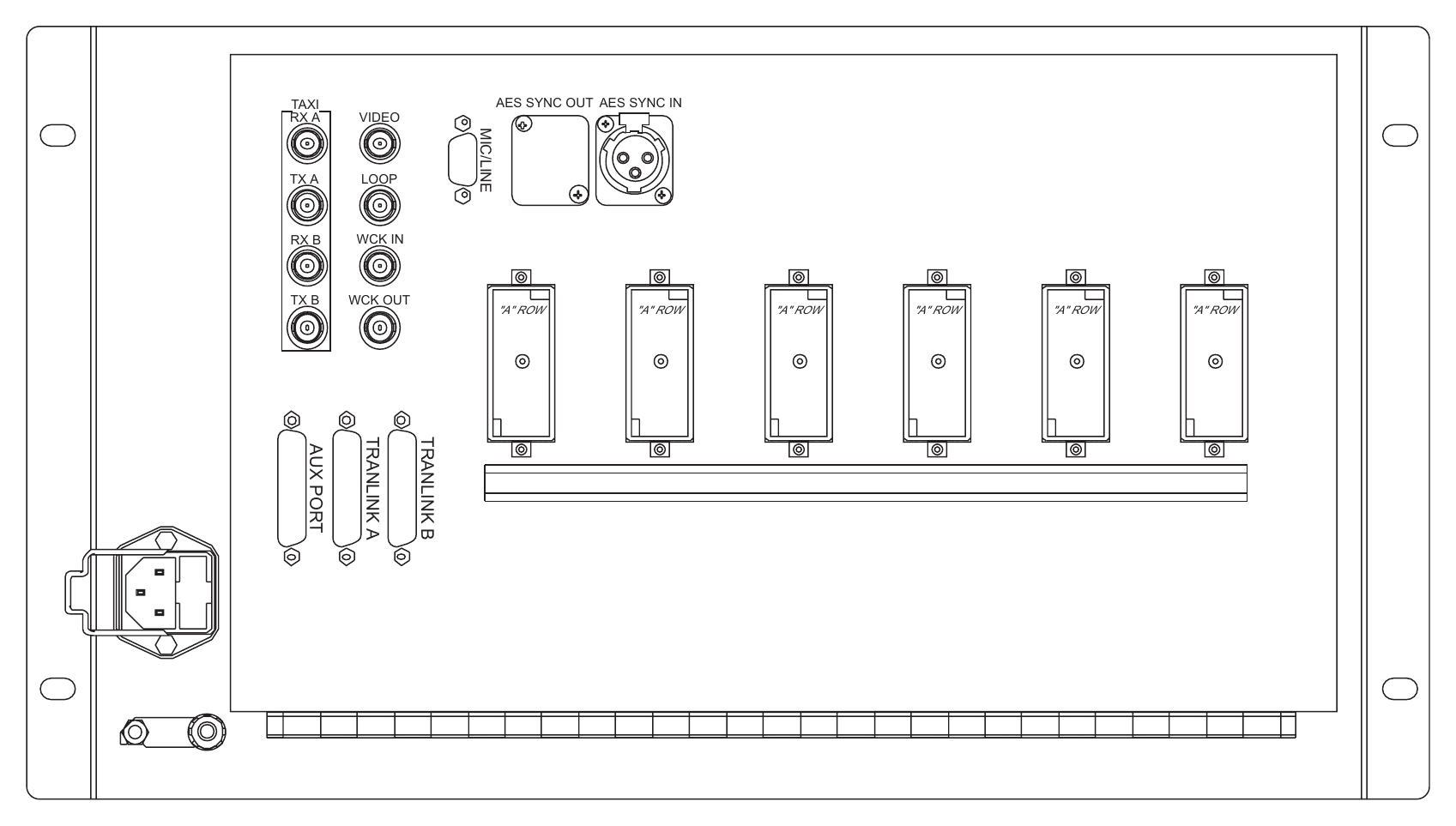 AMS Neve Capricorn — Rear I/O