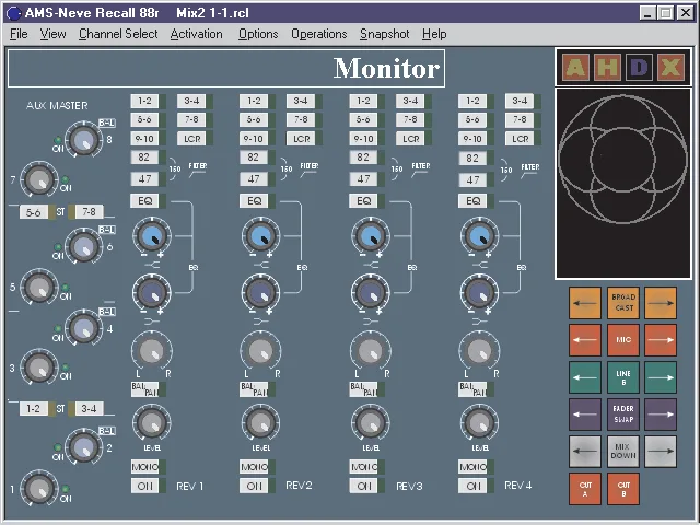 AMS Neve Recall 88 screenshot