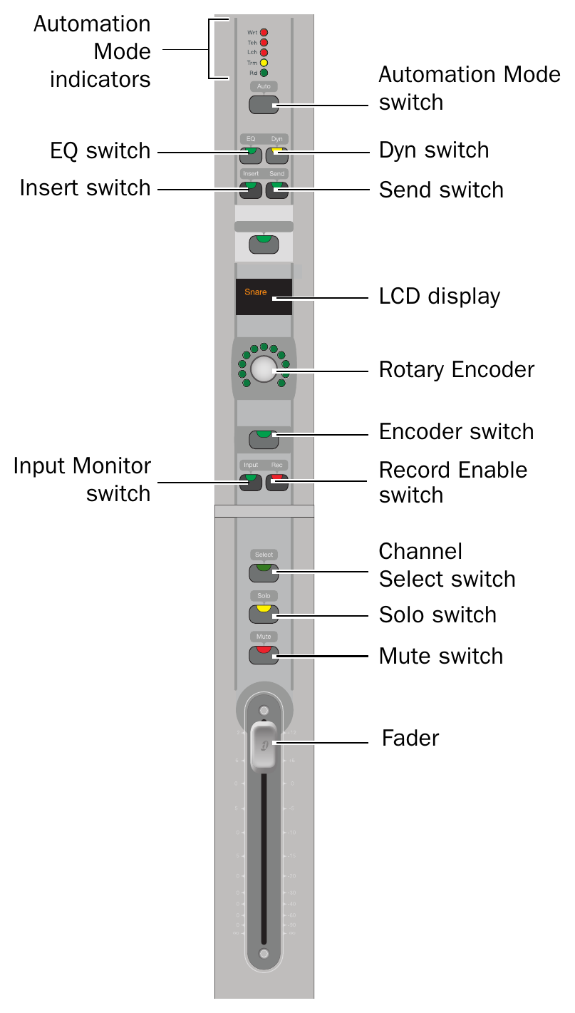 Avid C|24 — Channel strip
