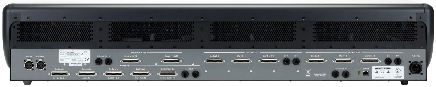 Avid C|24 — Face arrière