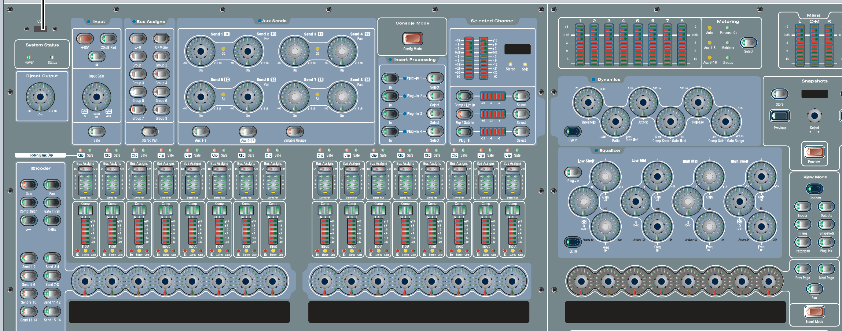Avid VENUE Profile — Channel strip