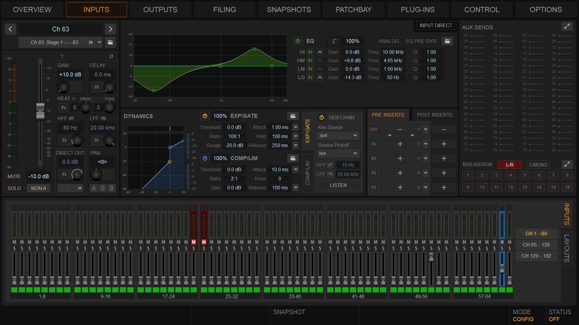 Avid VENUE S6L — Channel strip