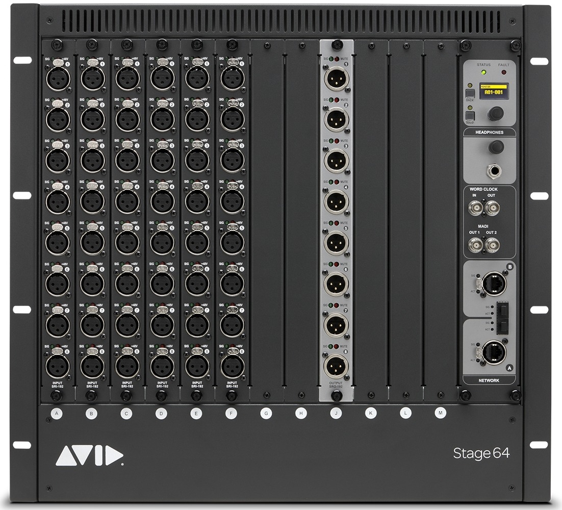 Avid VENUE S6L — Rear I/O