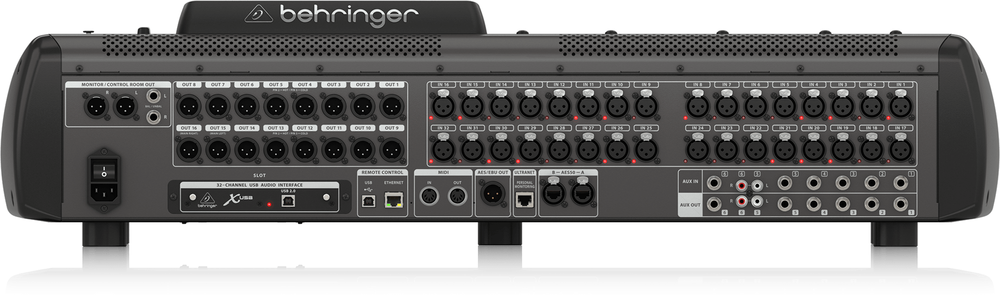 Behringer X32 — Face arrière