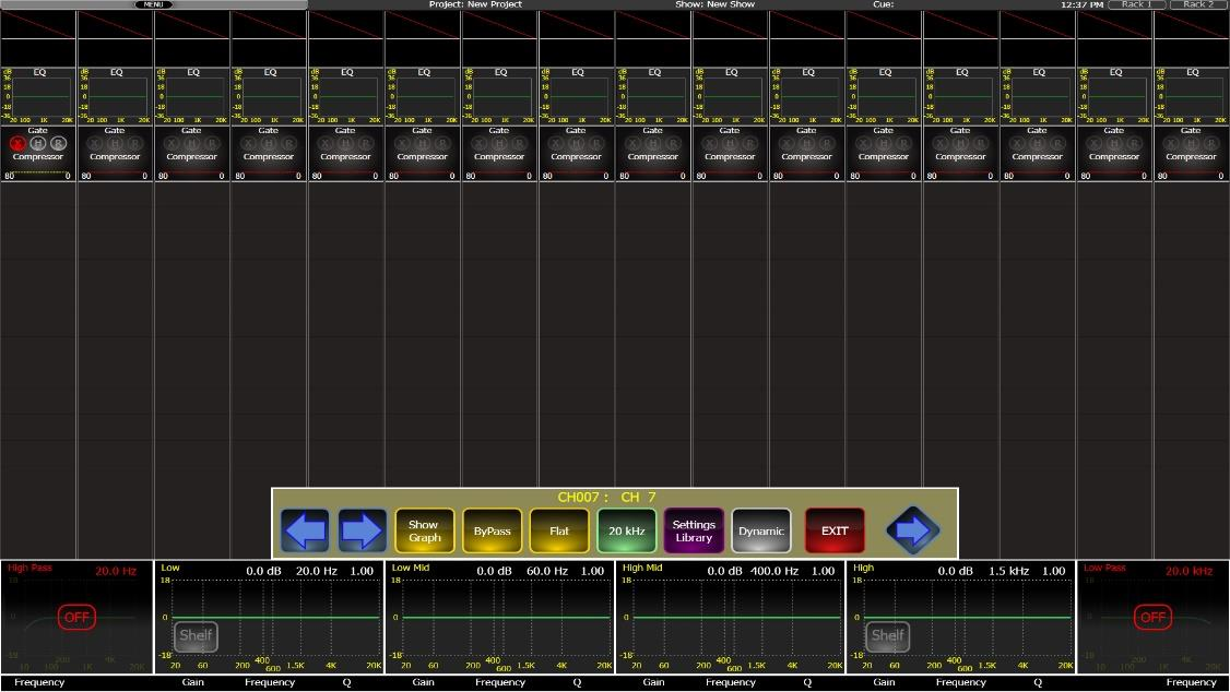 Cadac CDC eight — Channel strip