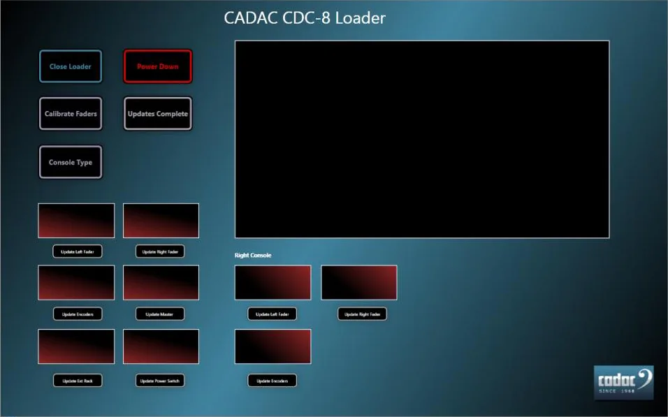 CADAC CDC-8 Loader screen at CDC eight boot