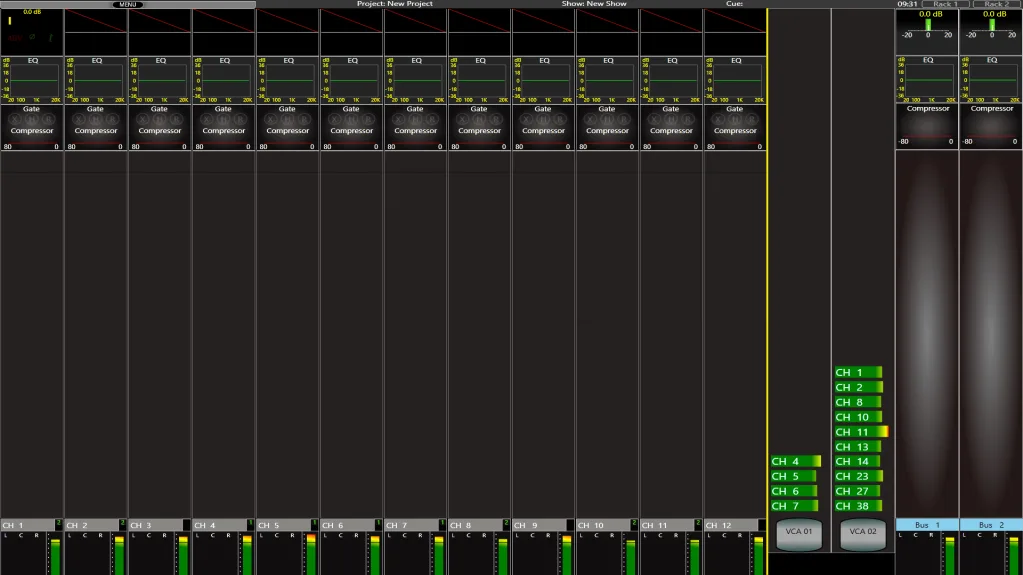 CDC five touchscreen. Custom layers on the main screen