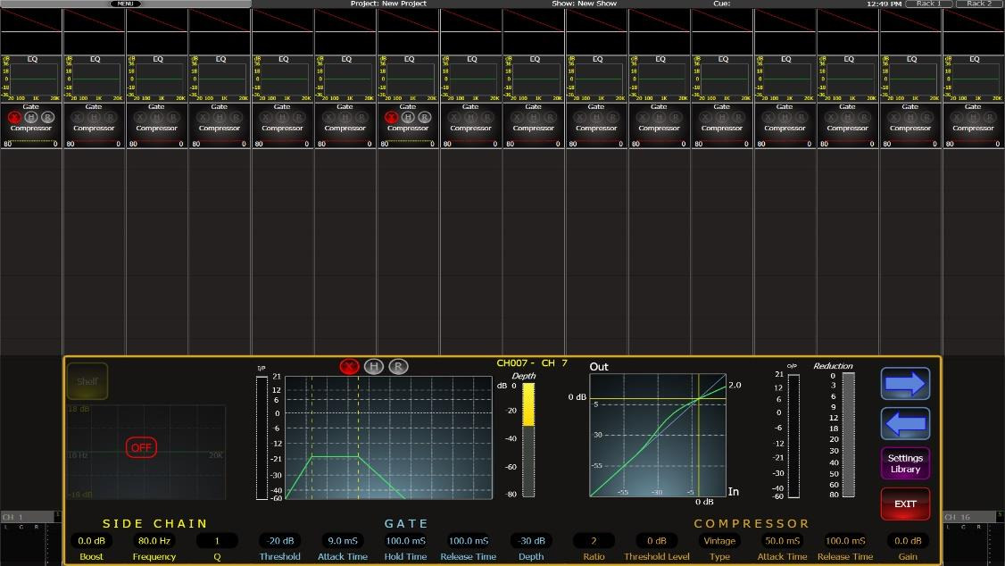 Cadac CDC seven — Channel strip