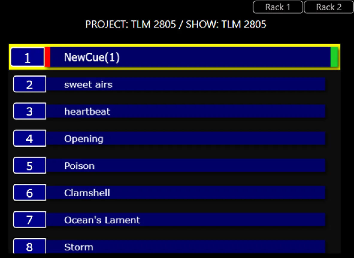 CDC seven cue list