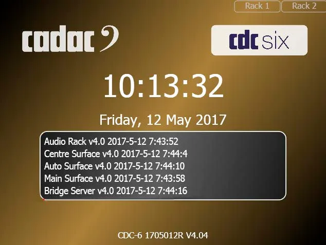 CDC six console software — capture d’écran